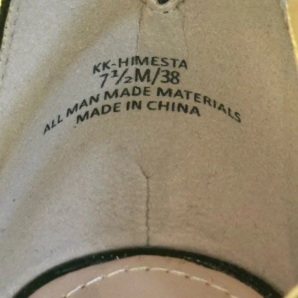 Kelly & Katie Black Wedge Sandals with Ankle Strap - Picture 4 of 7